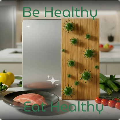 Premium Stainless Steel Double-Sided Chopping Board