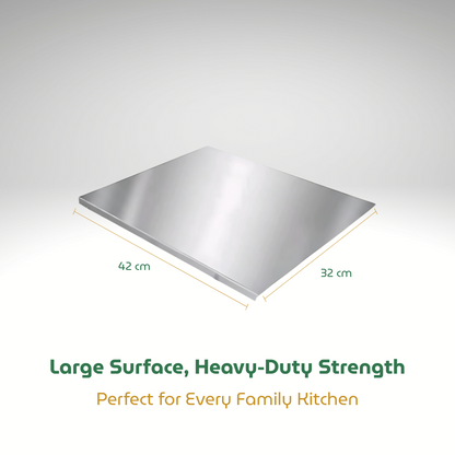 stainless-steel chopping board